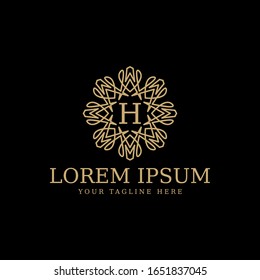 premium logo design with the initials letter  H