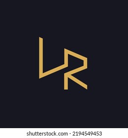 Premium Logo Design mit den Buchstaben UR. Buchstaben UR oder RU Logo Design. Einfache Änderung der Größe der Vektordatei. 