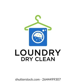 Premium Logo For Loundry Laundry Dry Clean Store Business Vector Template 
