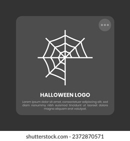 premium logo with spider web symbol