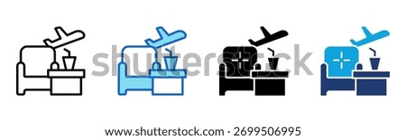 Premium Lounge Icon Multi Style Vector Illustration