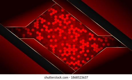 Premium-luxuriöser abstrakter Hintergrund mit Gold auf Randhintergrund und dynamischem Hintergrund. Vektorhintergrund. EPS10