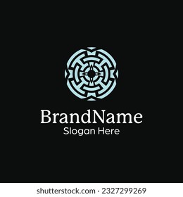 premium and luxury abstract ornamental pattern mandala modern logo