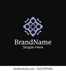 premium and luxury abstract ornamental pattern mandala modern logo