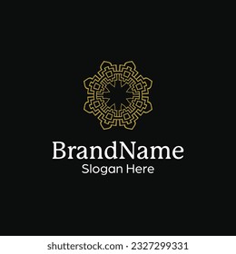 premium and luxury abstract ornamental pattern mandala modern logo