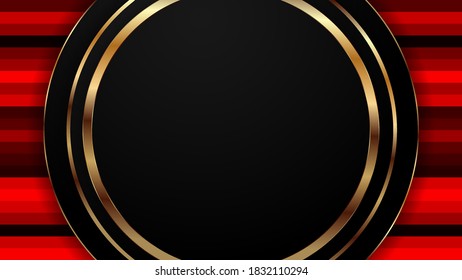 Premium luxury background with gold color on edge. Vector background. Eps10