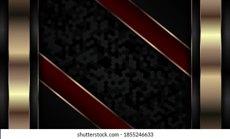 Premium luxury background with gold color on edge. Vector background. Eps10
