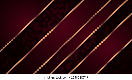 Premium luxury background with gold color on edge. Vector background. Eps10