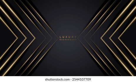 Premium luxury black background. Banner for wedding and birthday. Premium congratulations card. for event invitation template