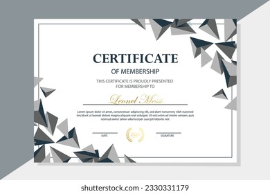 Premium luxury certificate template. white background