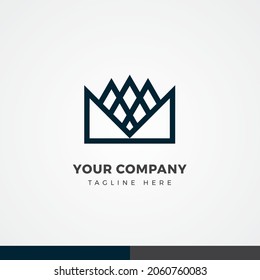 PREMIUM LUXURY CROWN BUSINESS LOGO DESIGN