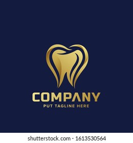 Premium luxury Dental care logo for company