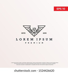 premium luxury eagle logo. modern icon, template design