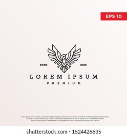 premium luxury eagle logo. modern icon, template design