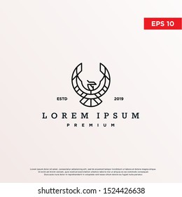 premium luxury eagle logo. modern icon, template design