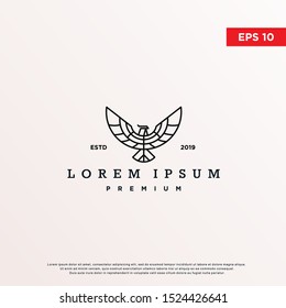 premium luxury eagle logo. modern icon, template design