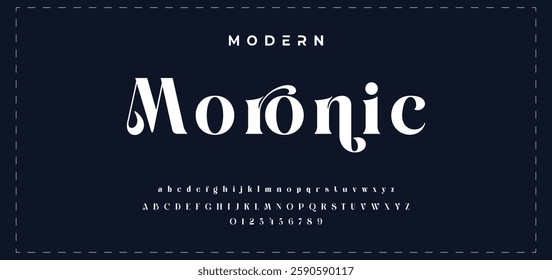 Premium luxury elegant alphabet letters and numbers. Elegant wedding typography classic serif font decorative vintage retro. Creative vector illustration