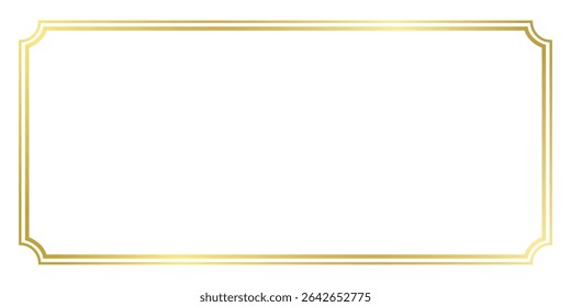 Premium Luxury Golden Frame Antique Round Border Decorative Vector Illustration