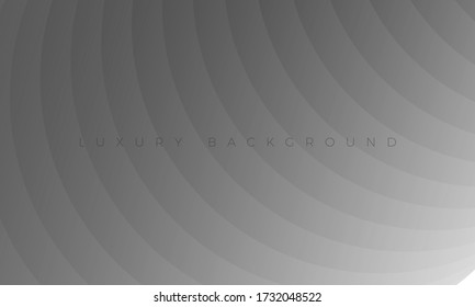 Premium Luxury light white-gray wallpaper and background illustration. Modern silver grey background with stylish curved elements.
