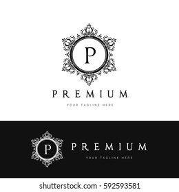 Premium luxury logo. Vector illustration