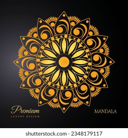 Premium Luxury Mandala Design, Beautiful mandala for print, poster, cover, brochure, flyer, banner, henna, mehndi, tattoo, decoration, Decorative ornament in ethnic oriental style, Arabic Isamic Style