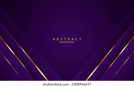 premium luxury purple and gold line background.