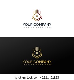 Premium luxury real estate business logo design