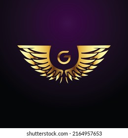 Premium luxury Vector elegant gold and  font Letter G Template for company logo with monogram element 3d Design