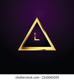 Premium lujoso Vector oro elegante y letra Letra L Plantilla para el logotipo de la empresa con elemento monográfico 3d Diseño