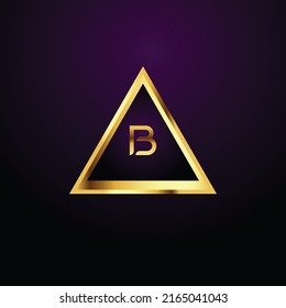 Premium luxury Vector elegant gold and  font Letter B Template for company logo with monogram element 3d Design