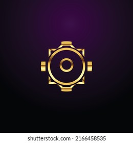 Premium luxury Vector elegant gold and  font Letter O Template for company logo with monogram element 3d Design