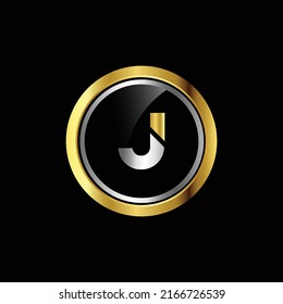 Premium luxury Vector elegant gold and  font Letter JJ Template for company logo with monogram element 3d Design