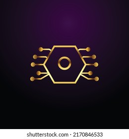 Premium luxury Vector elegant gold and  font Letter O Template for company logo with monogram element 3d Design