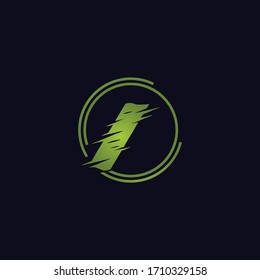 Logotipo de carta Vector I de lujo de primera calidad.Bonito diseño de logotipo minimalista para la marca,Diseño de identidad elegante.