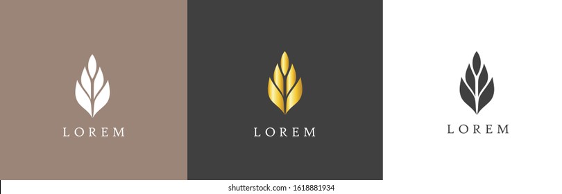 Premium and luxury vector logo element simple brand identity Abstract emblem, design concept, logo, logotype element for template.