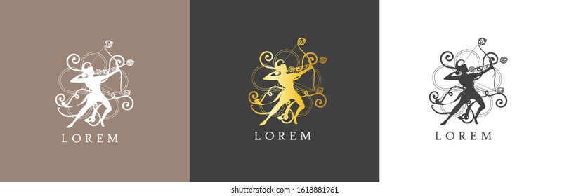 Premium and luxury vector logo element simple brand identity Abstract emblem, design concept, logo, logotype element for template.