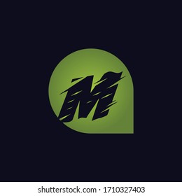 Premium Luxury Vector M Letter Logo.Beautiful Minimalist Logotype design for branding,Elegant identity design.