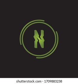 Premium Luxury Vector N Letter Logo.Beautiful Minimalist Logotype design for branding,Elegant identity design.