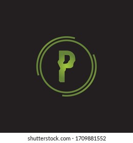 Premium Luxury Vector P Letter Logo.Beautiful Minimalist Logotype design for branding,Elegant identity design.