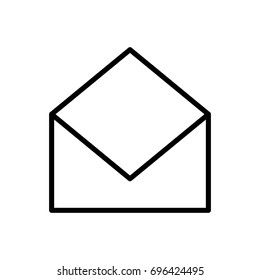Premium mail icon or logo in line style. High quality sign and symbol on a white background. Vector outline pictogram for infographic, web design and app development.
