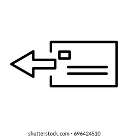 Premium mail icon or logo in line style. High quality sign and symbol on a white background. Vector outline pictogram for infographic, web design and app development.