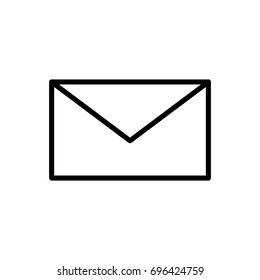 Premium mail icon or logo in line style. High quality sign and symbol on a white background. Vector outline pictogram for infographic, web design and app development.