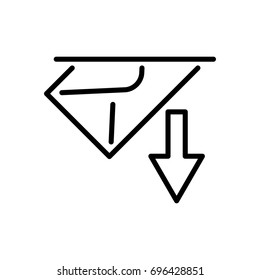 Premium mail icon or logo in line style. High quality sign and symbol on a white background. Vector outline pictogram for infographic, web design and app development.