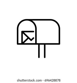 Premium mail icon or logo in line style. High quality sign and symbol on a white background. Vector outline pictogram for infographic, web design and app development.