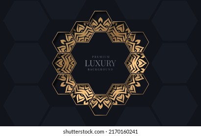premium mandala background with arabesque east style