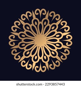 Premium mandala background with golden arabesque pattern Arabic Islamic east style