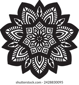 premium mandala design with editable file .