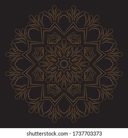 Premium Mandala Gold Vector Illustration