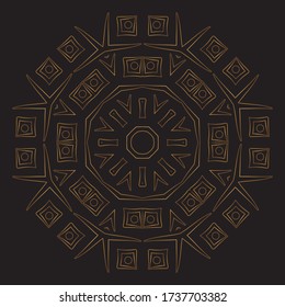 Premium Mandala Gold Vector Illustration