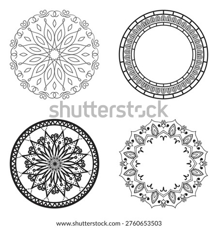 Premium Mandala Icon Artwork for Creative Design